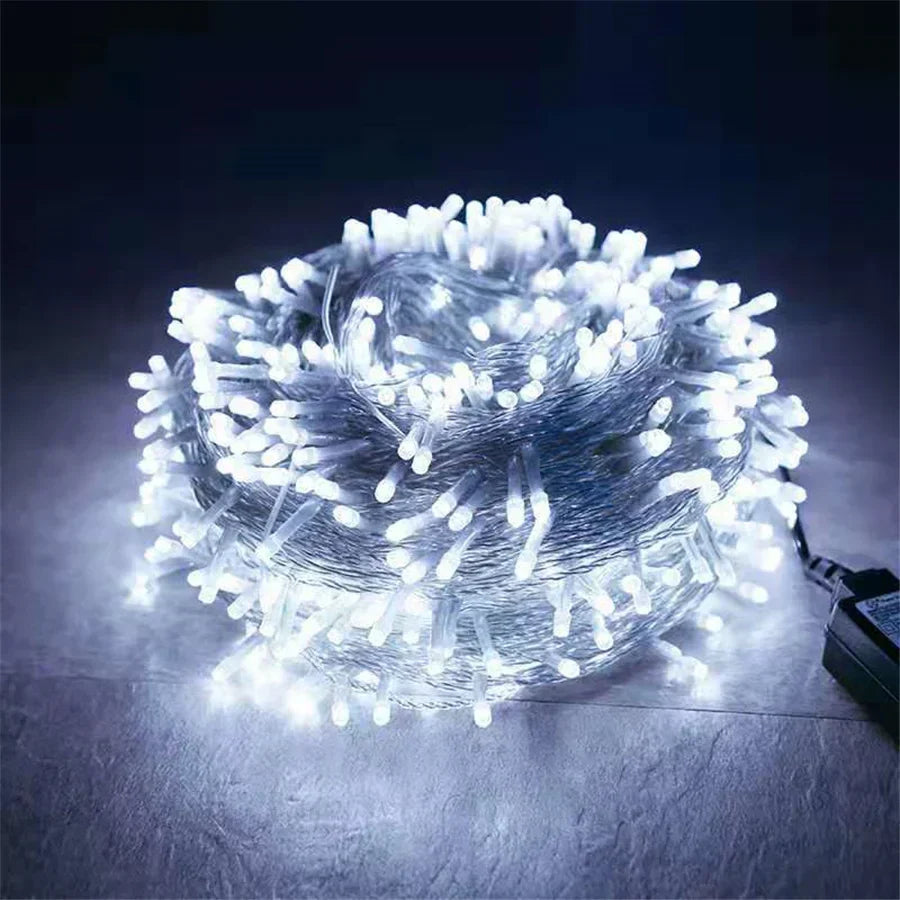 LumiFest LED Christmas String Lights – 10M / 50M / 100M Outdoor Fairy Lights with 8 Lighting Modes