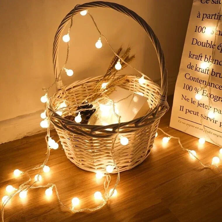 USB/Battery LED Globe String Lights – Decorative Indoor & Outdoor Lights for Christmas, Weddings, Gardens & Parties