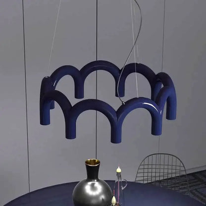 Sculptural U-Shaped LED Ceiling Light – Modern Designer Chandelier | Luxury Architectural Lighting