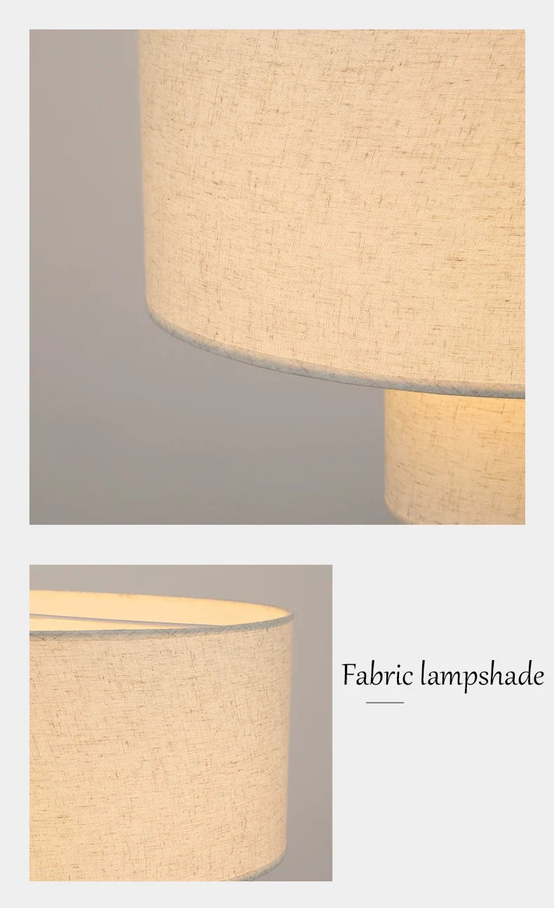 Scandinavian Wabi-Sabi Fabric Pendant Light – Modern LED Ceiling Pendant | Soft Ambient Lighting | Designer Hanging Lamp
