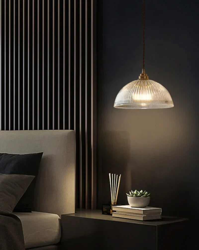 Verra Copper Pendant Light – Modern Glass Ceiling Lamp | Contemporary Ambient Lighting | Refined Interior Elegance