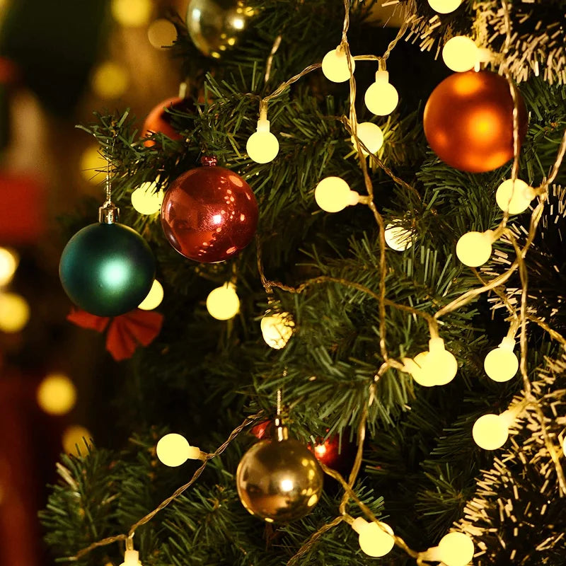 LumiOrb Globe String Lights – 10M LED Fairy Lights | USB & Battery Powered Decorative Lighting