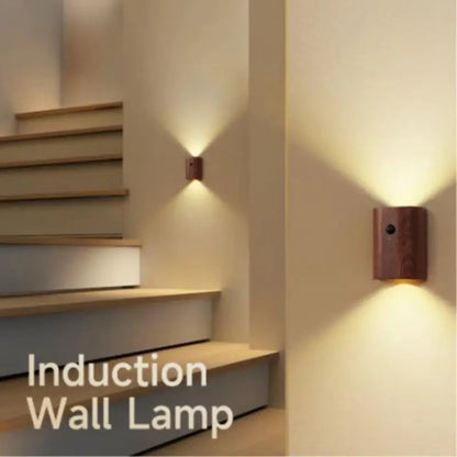 NordVale Sensor Wall Light – Wooden LED Motion Sensor Lamp | Modern Up & Down Ambient Lighting