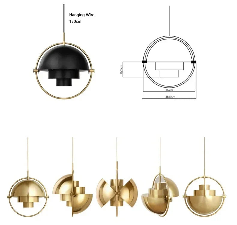 Sculptural Globe LED Pendant Light – Scandinavian Designer Ceiling Lamp | Dimmable Ambient Lighting | Contemporary Statement Chandelier