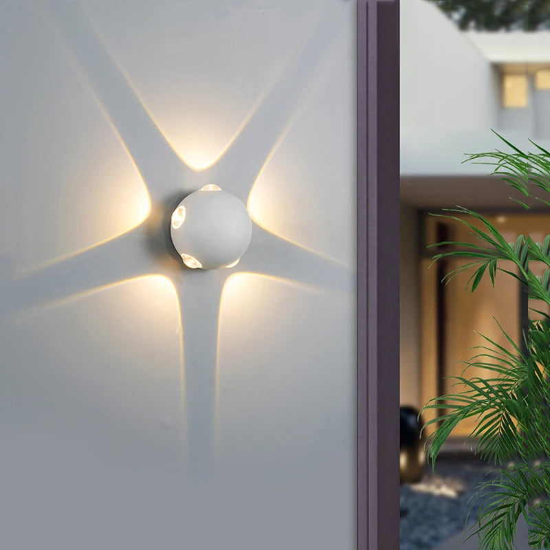 Kugelform Aluminium Wandleuchte-Leuchtezauber