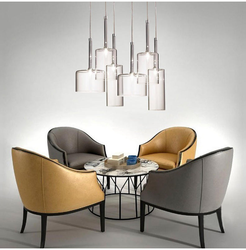 Milano Glass Pendant Light – Luxury LED Chandelier | Contemporary Italian Designer Lighting | Elegant Interior Centrepiece