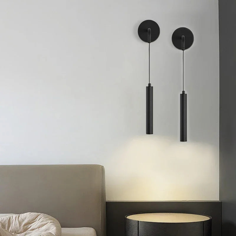 Modern Aluminium LED Wall Light – Minimalist Bedside Reading Sconce | Contemporary Ambient Lighting