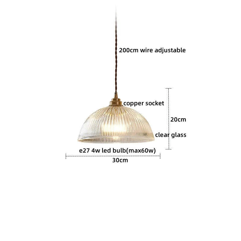 Verra Copper Pendant Light – Modern Glass Ceiling Lamp | Contemporary Ambient Lighting | Refined Interior Elegance