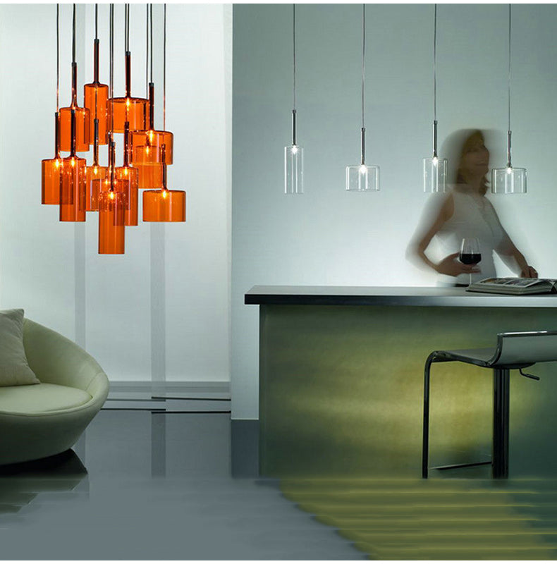 Milano Glass Pendant Light – Luxury LED Chandelier | Contemporary Italian Designer Lighting | Elegant Interior Centrepiece