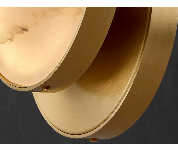 Marble Wall Light – Modern Gold LED Wall Lamp | Luxury Ambient Lighting | Contemporary Stone Interior Feature