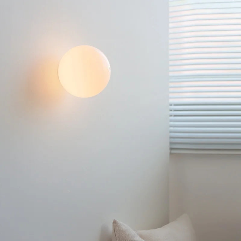 Orbelle Glass Wall Light – Frosted Globe LED Sconce | Modern Ambient Lighting | Timeless Interior Elegance