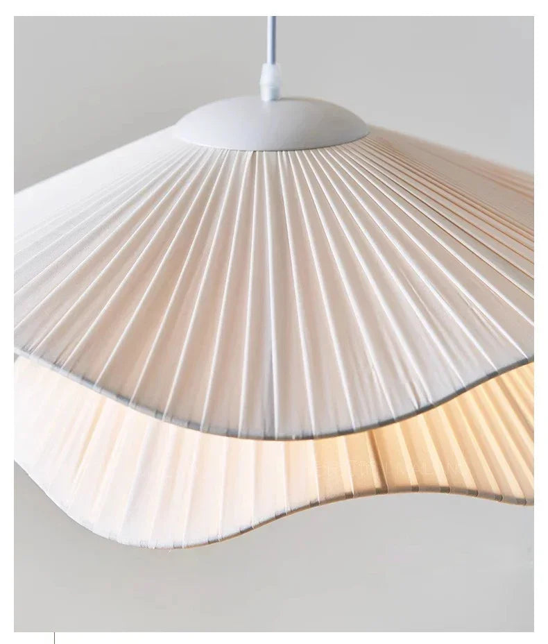 Nordic Linen Pendant Light – Scandinavian Fabric Ceiling Lamp | Soft Ambient Lighting | Japandi Interior Elegance