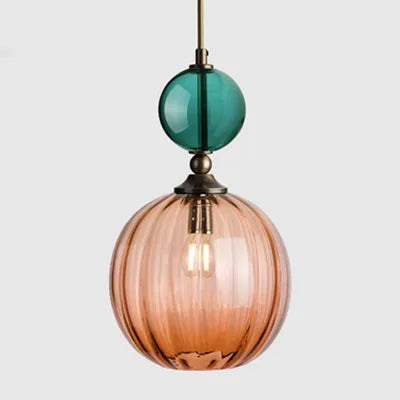 PrismGlow Glass Pendant Light – Scandinavian Ceiling Lamp | Coloured Glass Lighting | Contemporary Interior Accent
