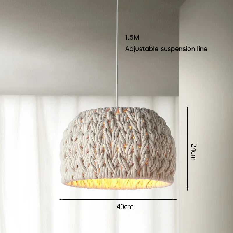 Hikari Woven Pendant Light – Japandi Rattan Ceiling Lamp | Handcrafted Natural Hanging Light for Modern Interiors
