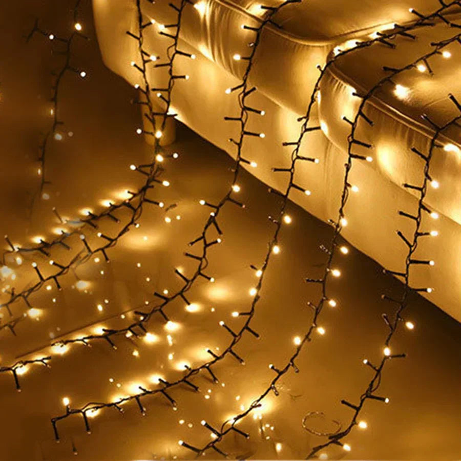 FIREFESTA LED Firecracker String Lights – Warm White Decorative Lighting | Waterproof Indoor & Outdoor Celebration Lights