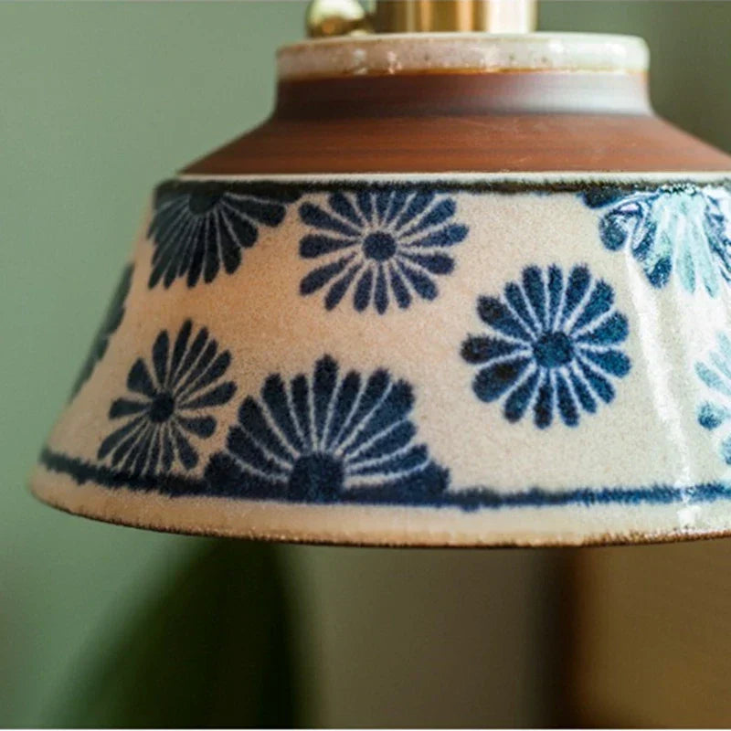 AuroraGlaze Pendant Light – Creative Glazed Ceramic LED Hanging Lamp (E27, 90–260V)