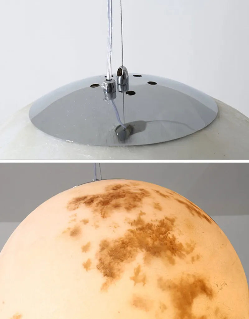 Moonlight Halo LED Pendant Light – Scandinavian Designer Ceiling Lamp | Contemporary Ambient Lighting | Statement Interior Feature
