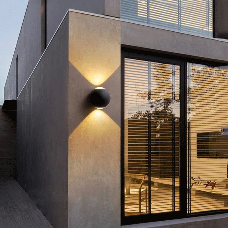 Kugelform Aluminium Wandleuchte-Leuchtezauber