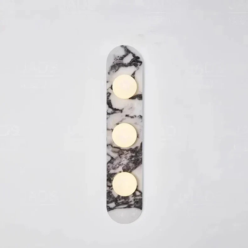 Marble LED Wall Light – Modern Designer Wall Lamp | Luxury Ambient Lighting | Contemporary Stone & Glass Feature