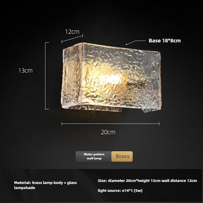 Copper & Glass Wall Light – Postmodern Art Deco LED Sconce | Luxury Ambient Interior Lighting
