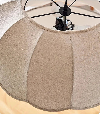 Hoshira Linen Pendant Light – Japandi Wabi-Sabi Ceiling Lamp | Soft Ambient LED Lighting for Modern Interiors