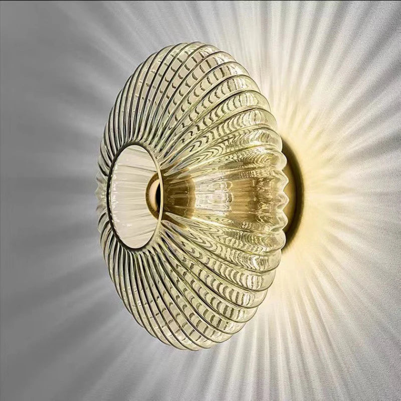 AuraGlas Bauhaus Wall Lamp – Modern Glass Wall Light for Nordic & Hotel-Inspired Interiors