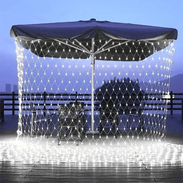 LED Net Christmas Lights – 6 x 4M & 3 x 3M Curtain Lighting for Windows, Gardens, Weddings & Festive Decorations