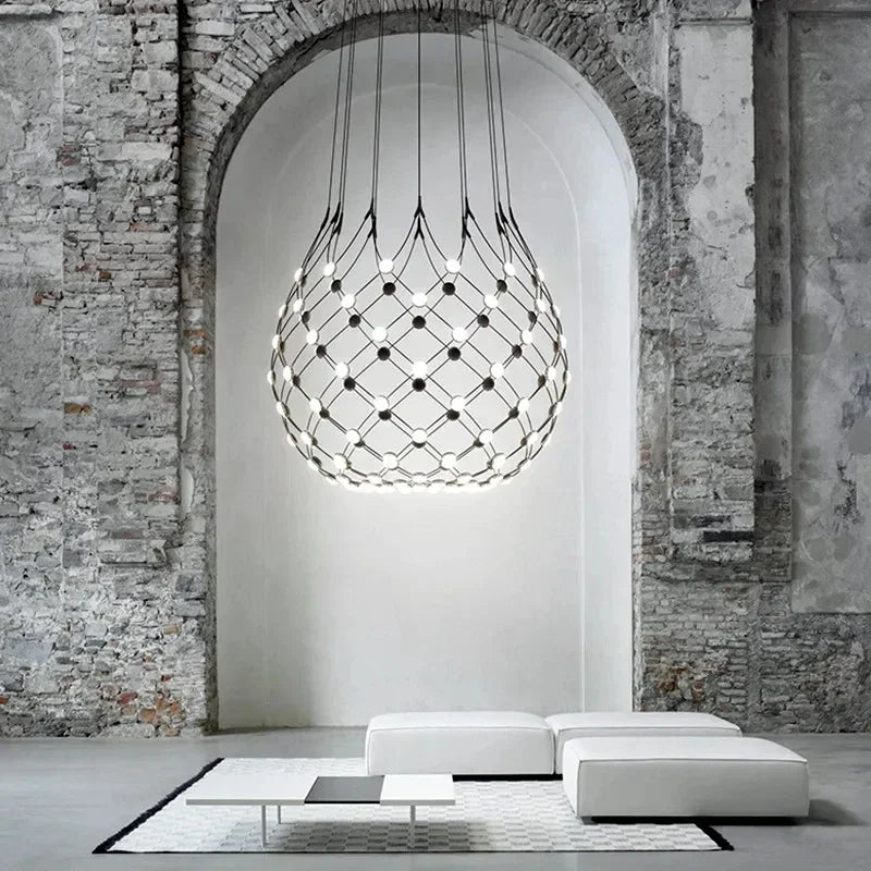 Modern Linear Pendant Light – Minimalist E27 Ceiling Lamp | Contemporary Ambient Lighting | Sleek Interior Statement