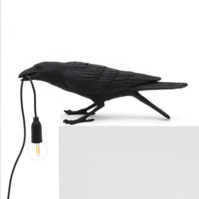 Lucky Bird Resin Table Lamp – Modern LED Decorative Table Light | Contemporary Bedroom & Living Room Lamp | Designer Home Décor