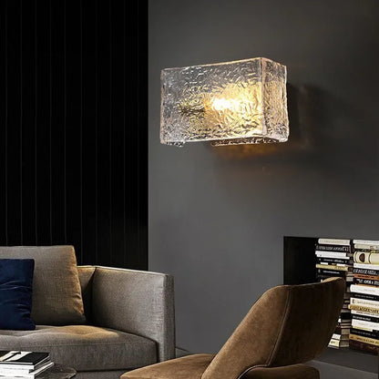 Copper & Glass Wall Light – Postmodern Art Deco LED Sconce | Luxury Ambient Interior Lighting