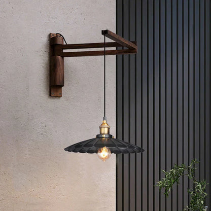 Hinoki Swing Wall Light – Japanese Wooden Wall Lamp | Adjustable Nordic Reading & Ambient Lighting