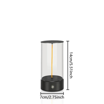 AuraPulse Touch Lamp – Rechargeable LED Mood Light | Minimalist Breathing Night Light for Modern Interiors