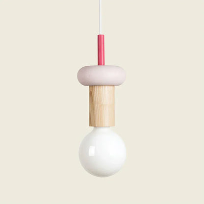 Halden Wood Pendant Light – Nordic LED Hanging Lamp | Minimalist Wooden Ceiling Light for Contemporary Interiors