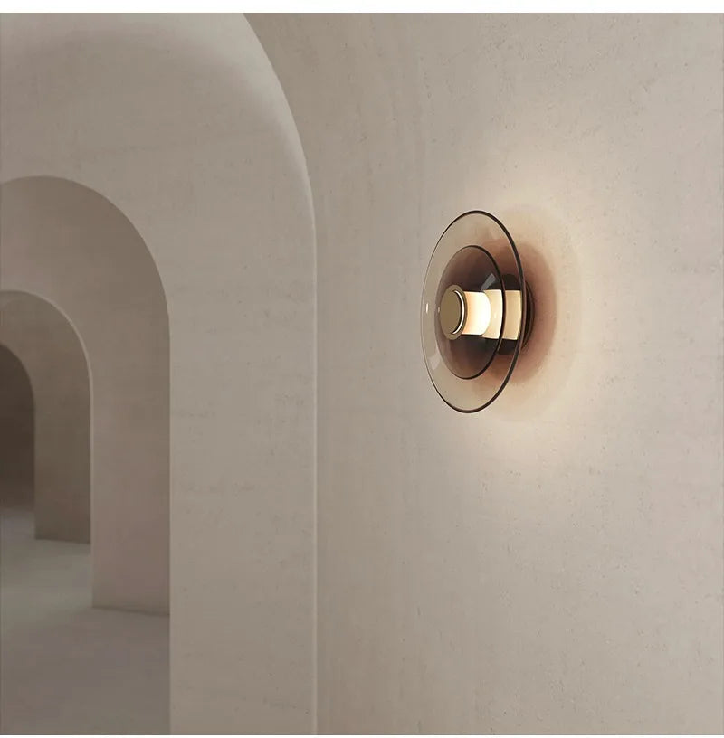 Eloria Glass Wall Light – Nordic LED Wall Lamp | Modern Ambient Lighting for Sophisticated Interiors