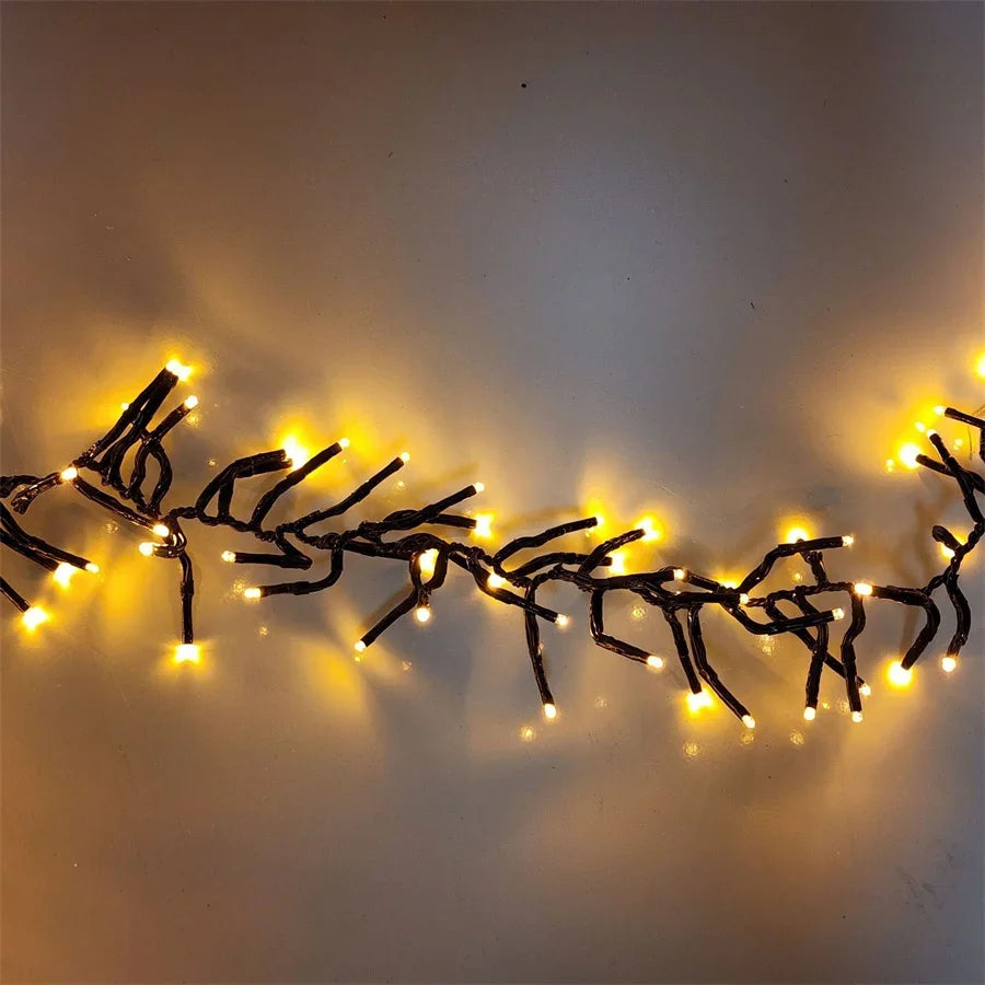 LumiBurst Cluster LED String Lights – Waterproof Firework-Style Christmas Lights | Indoor & Outdoor Decorative Lighting