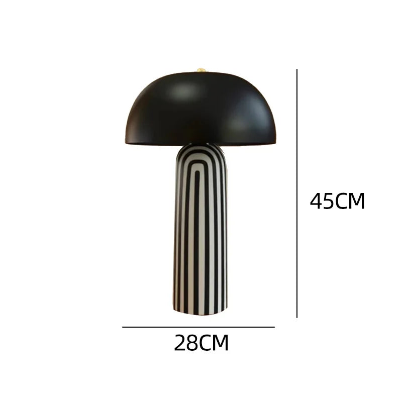 Japandi Ceramic Table Lamp – Handcrafted LED Accent Light | Nordic Japanese Interior Décor | Elegant Ambient Lighting