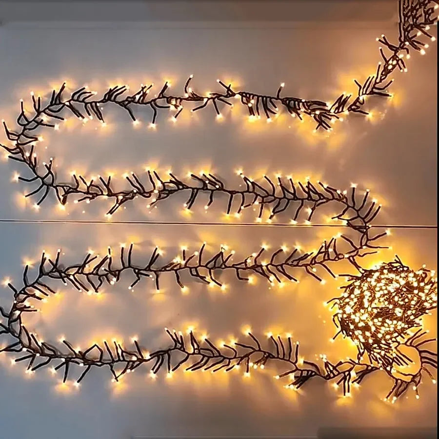 LumiBurst Cluster LED String Lights – Waterproof Firework-Style Christmas Lights | Indoor & Outdoor Decorative Lighting