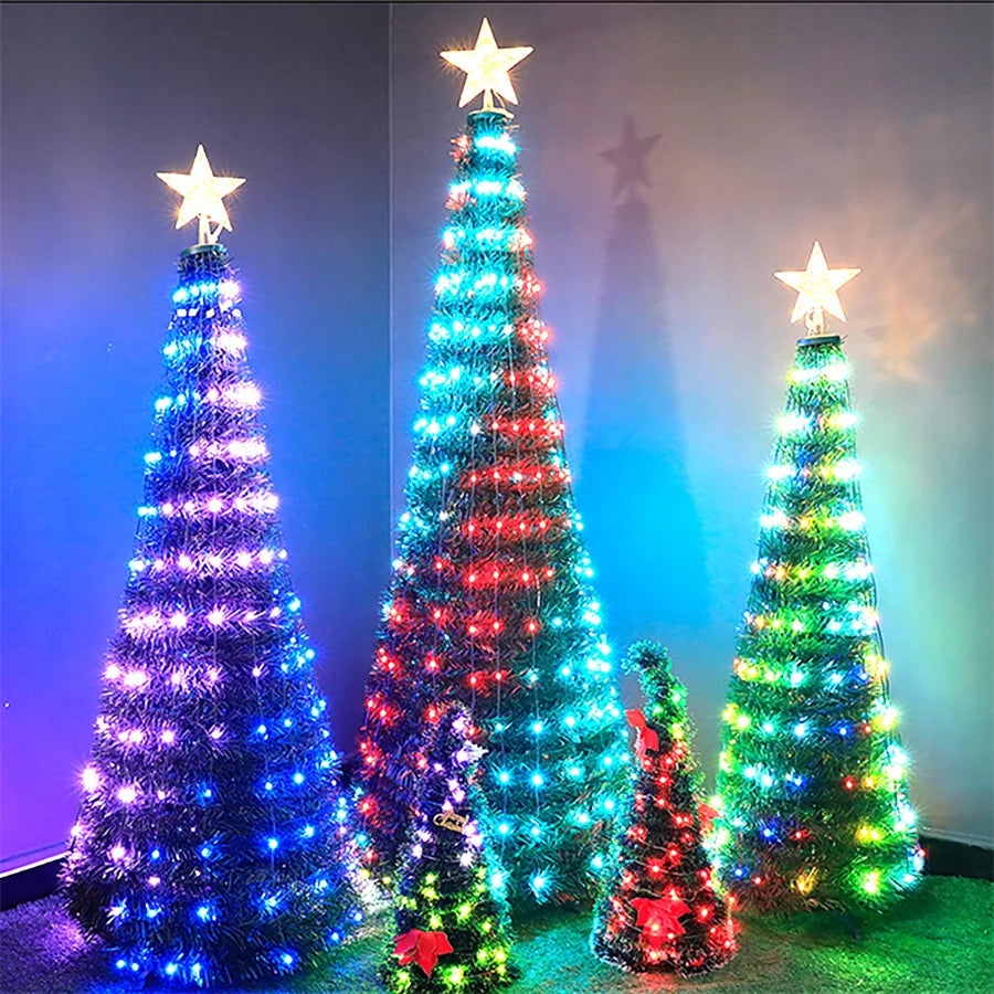 LUMISHOW RGB Smart LED String Lights – App & Remote Controlled Decorative Lighting | USB Powered Indoor & Outdoor Fairy Lights