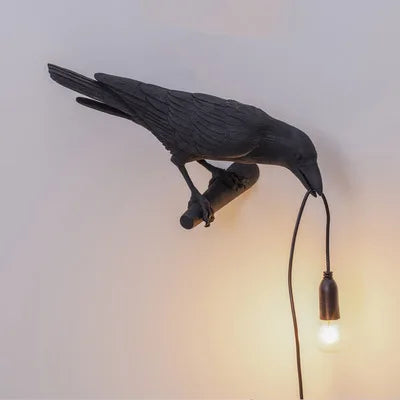 Lucky Bird Resin Table Lamp – Modern LED Decorative Table Light | Contemporary Bedroom & Living Room Lamp | Designer Home Décor