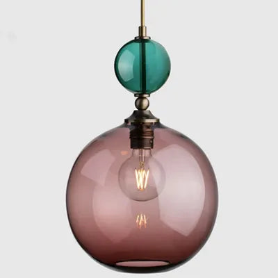 PrismGlow Glass Pendant Light – Scandinavian Ceiling Lamp | Coloured Glass Lighting | Contemporary Interior Accent
