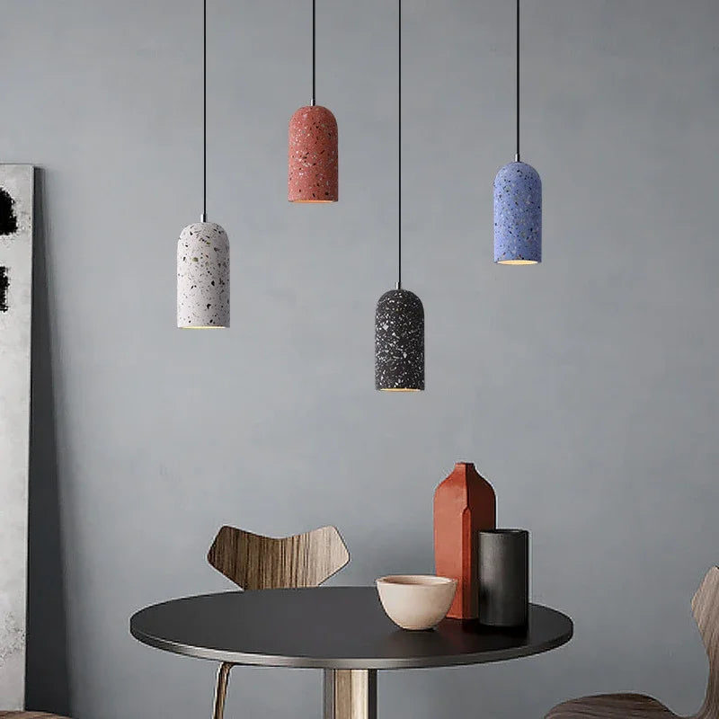Concrete Pendant Light – Industrial E27 Ceiling Lamp | Handmade Minimalist Lighting | Contemporary Loft-Inspired Design