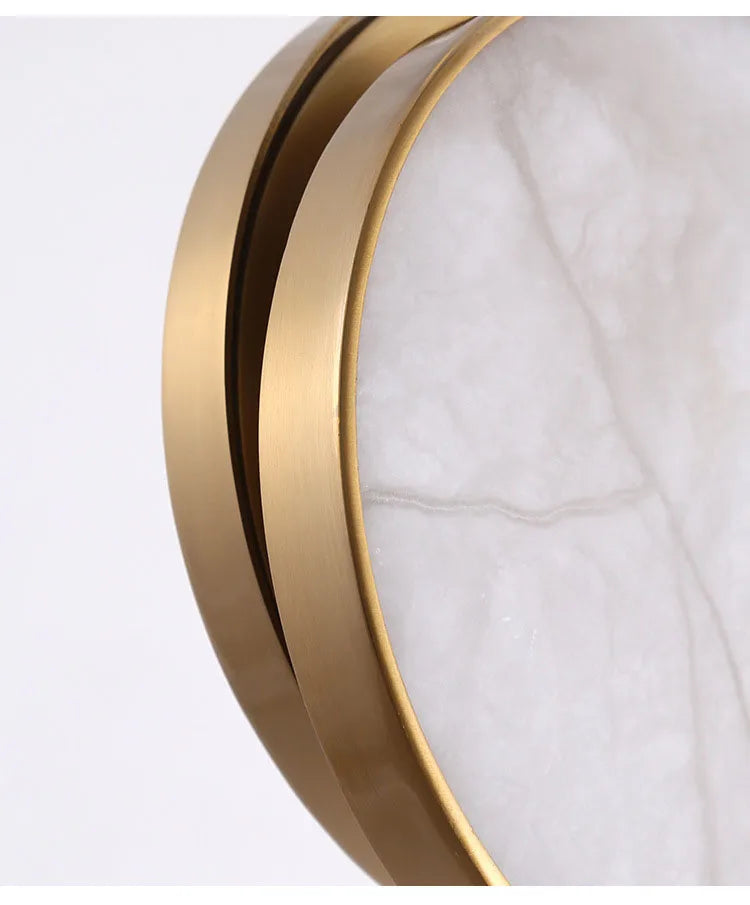 Marble Wall Light – Modern Gold LED Wall Lamp | Luxury Ambient Lighting | Contemporary Stone Interior Feature