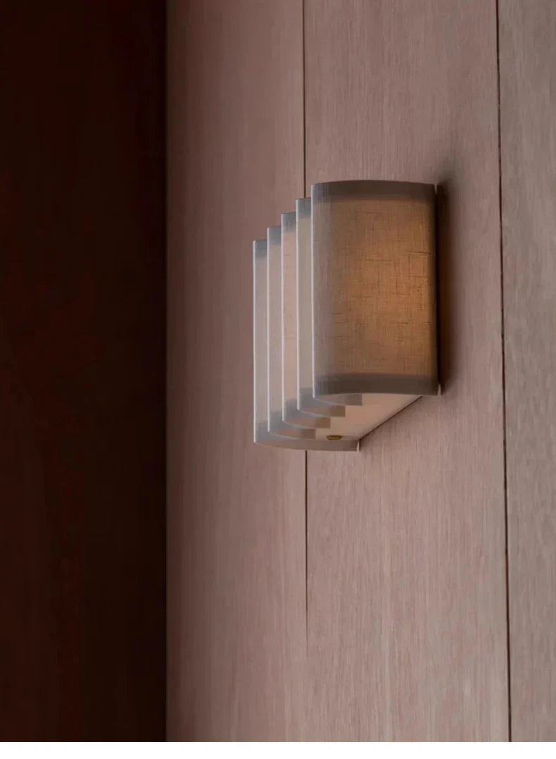 Kasumi Fabric Wall Light – Wabi-Sabi Wall Lamp | Japanese Minimalist Lighting for Calm Modern Interiors
