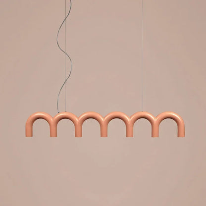 Sculptural U-Shaped LED Ceiling Light – Modern Designer Chandelier | Luxury Architectural Lighting