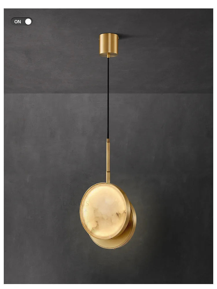 Marble Wall Light – Modern Gold LED Wall Lamp | Luxury Ambient Lighting | Contemporary Stone Interior Feature