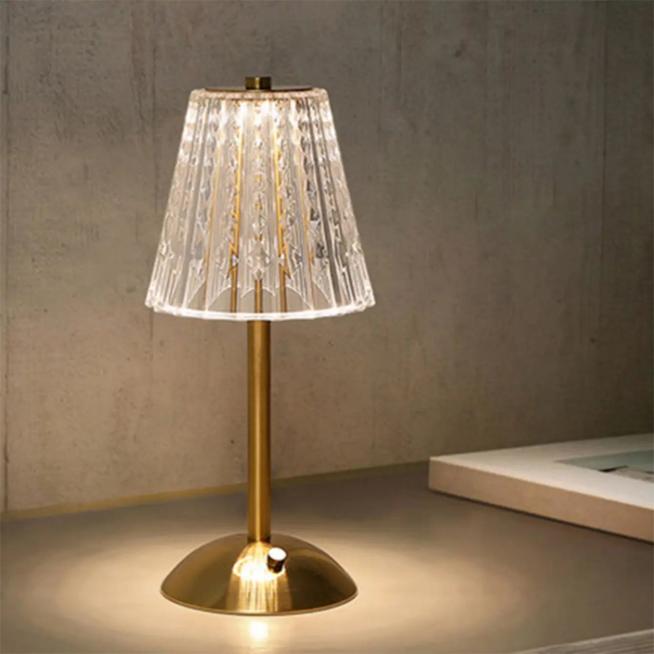 Aurora CrystalTouch – Klassische Kristall-LED-Tischlampe mit Touchbedienung-Leuchtezauber