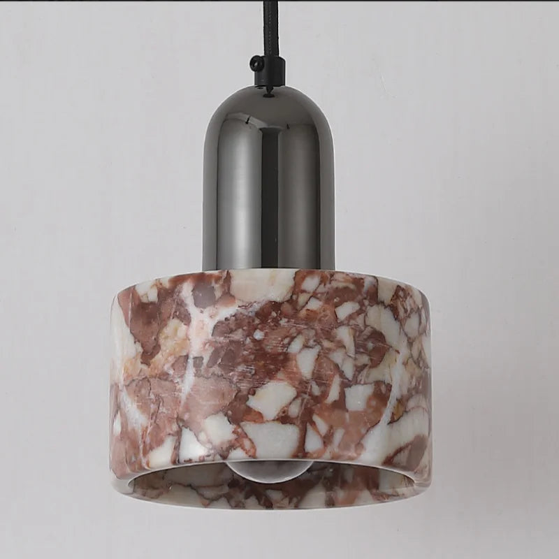 Bulgari Stone Pendant Light – Wabi-Sabi Marble Ceiling Lamp | Luxury Ambient Lighting | Contemporary Interior Statement