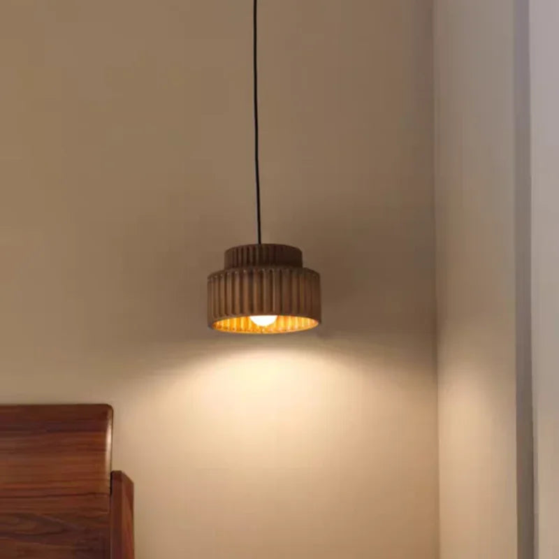 Veloura Resin Pendant Light – Nordic LED Ceiling Lamp | Minimalist Japandi Lighting for Modern Interiors