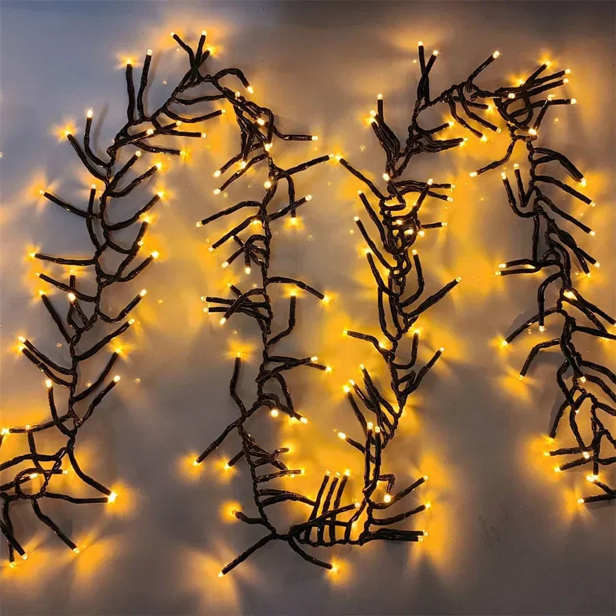 LumiBurst Cluster LED String Lights – Waterproof Firework-Style Christmas Lights | Indoor & Outdoor Decorative Lighting