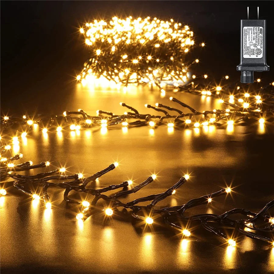 FIREFESTA LED Firecracker String Lights – Warm White Decorative Lighting | Waterproof Indoor & Outdoor Celebration Lights